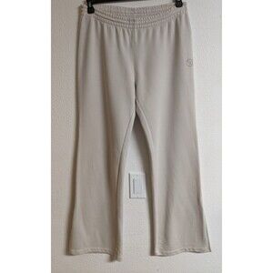 Women's Vuori Sedona Style # 32350 Flared Leg Slit Ankle Pants Cream Color L